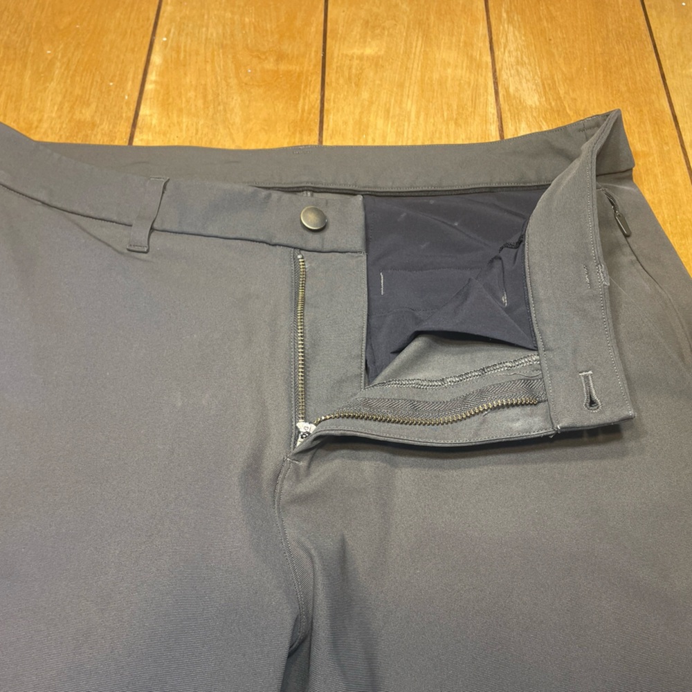 Lululemon Commission Pant Slim Fit Warpstreme Dark Grey Size 34x30